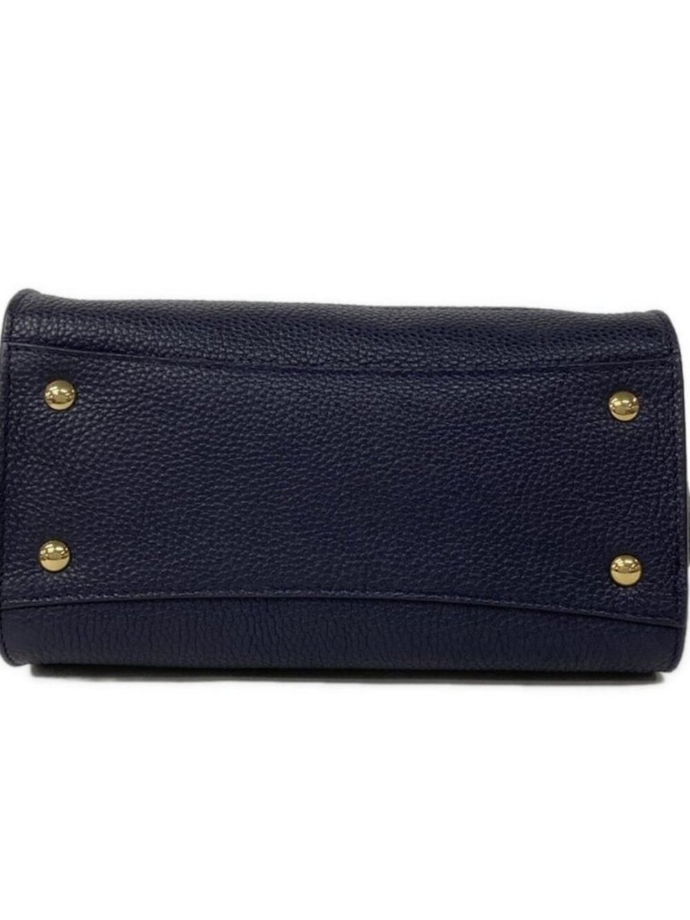Salvatore Ferragamo Amy - Dark Navy Leather Handbag - Picture 5 of 10